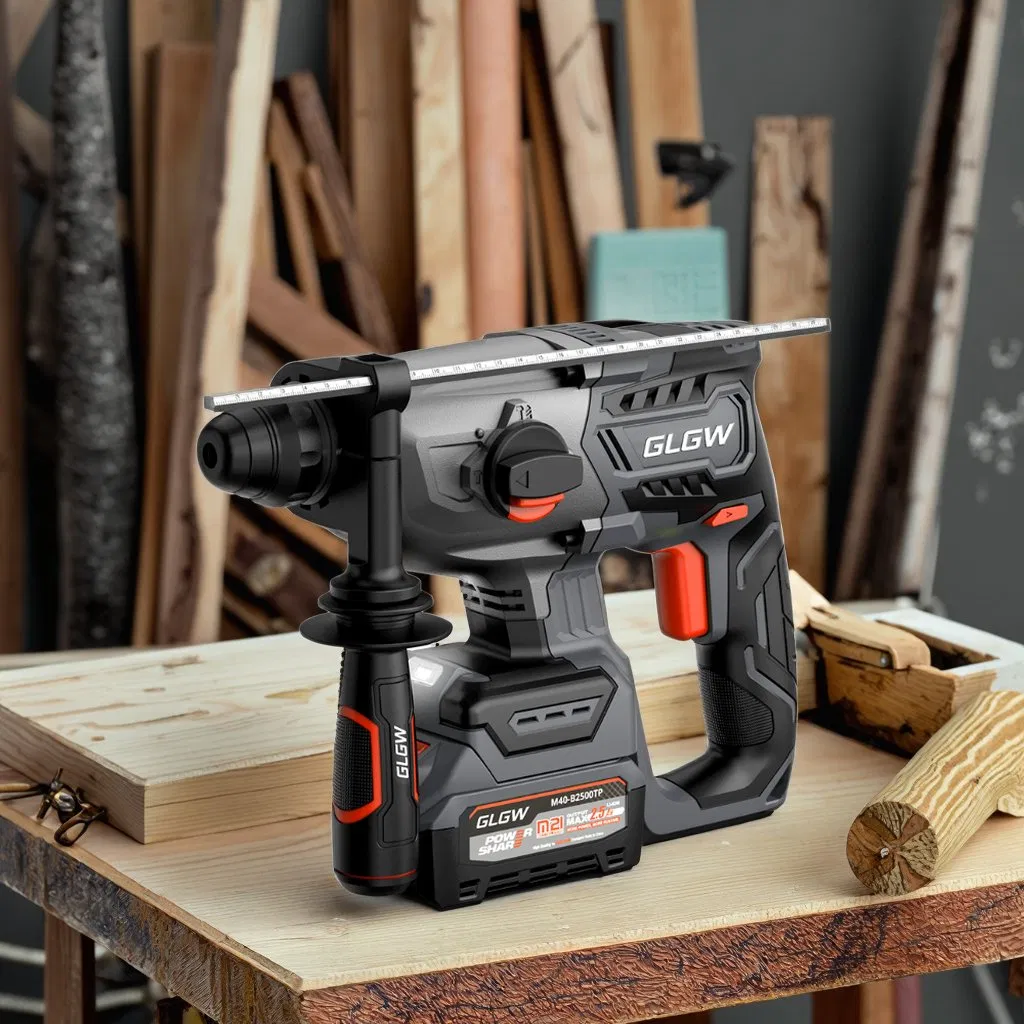 Glgw Wholesale High Quality Lithium Battery Bit Set Cordless Rotary Hammer Drill