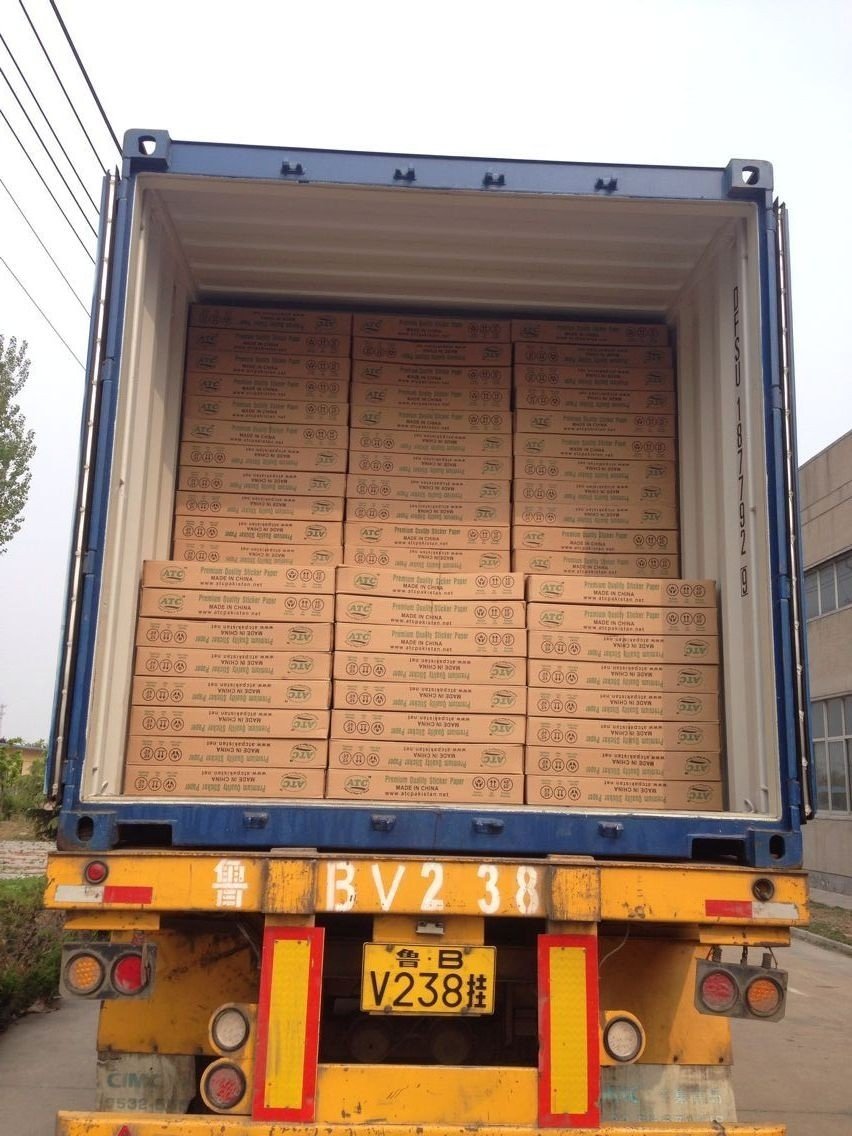 Hot Sell Cheap Cast Coated Adhesive Sticker Paper with Waterbase Glue