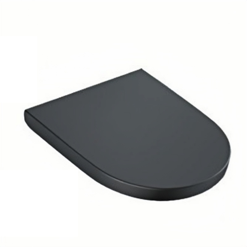 Soft-Close Black Toilet Seat Cover - Commercial-Grade ABS Material, OEM/ODM