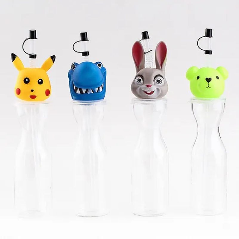 Party Slush Cup Plastic Bottle with Lid and Straw Tg008_3