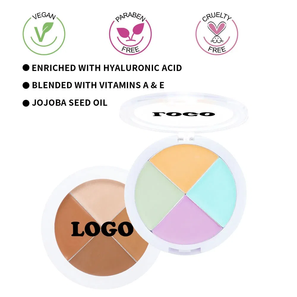 Natural Multi-Color Foundation HD Concealer Cream Palette for Flawless Skin