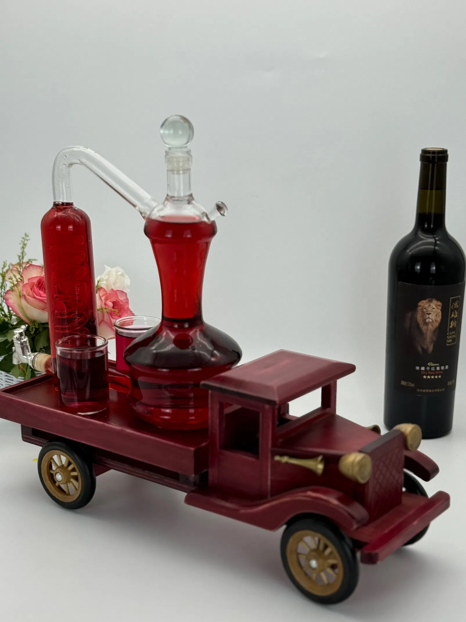 Newauto High Borosilicate Glass Handmade Wine Decanter Gift Set