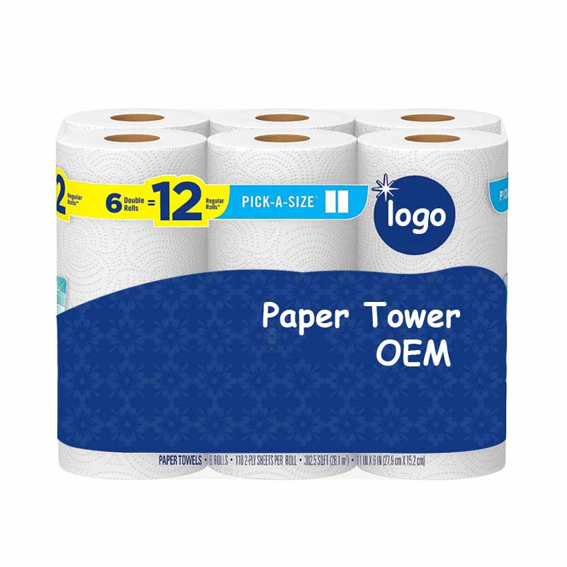 Manufacturer Eco-Friendly OEM High Quality Home Use Disposable Paper Towels Kitchen Paper Towel