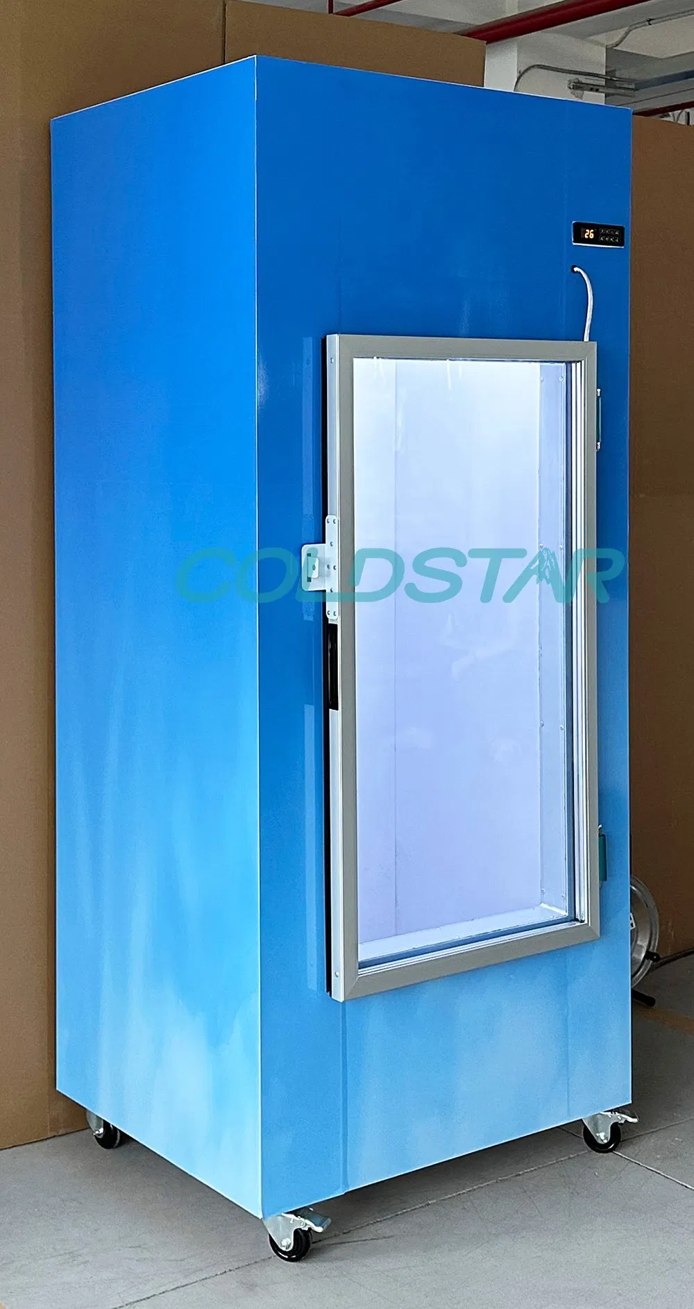 Commercial Single Door Ice Storage Contanier Machine 120bags Ice Merchandiser Freezer