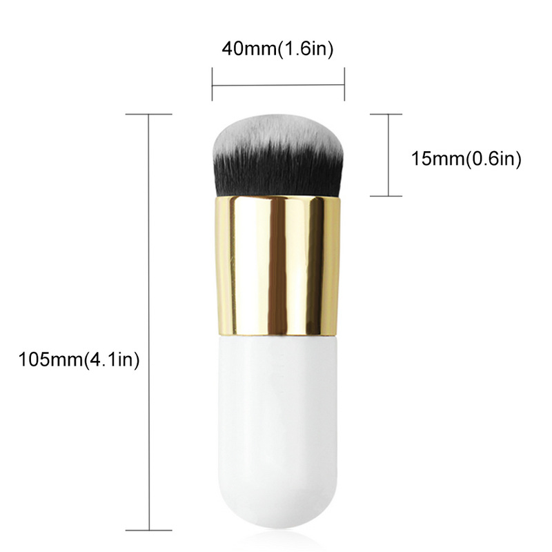 Profession Wood Handle Chubby Makeup Foundation Brush