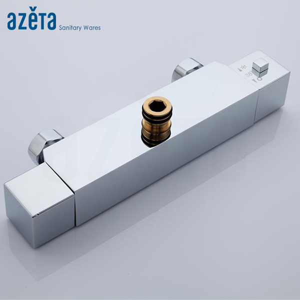 Contemporary Wall Mount Bathroom Thermostatic Bath Shower Faucet