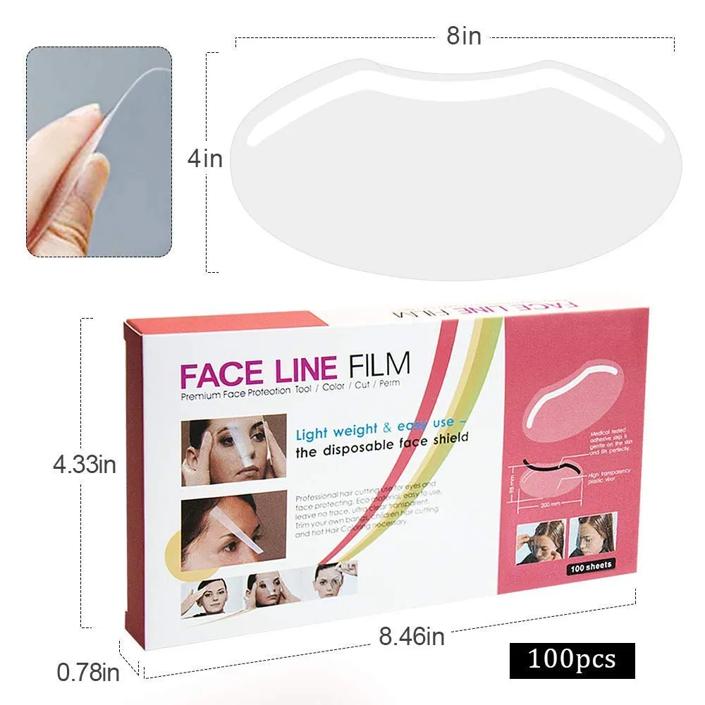 Hairspray Salon & Microblading Permanent Makeup Disposable Eyelash Extension Shield Visors DIY