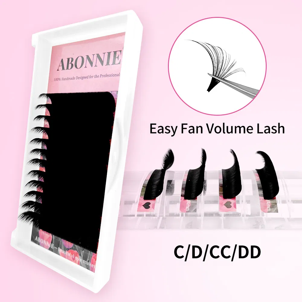 12 Rows 0.05mm C/D Hybrid Length Fast Bloom Classic Easy Fans Lashes