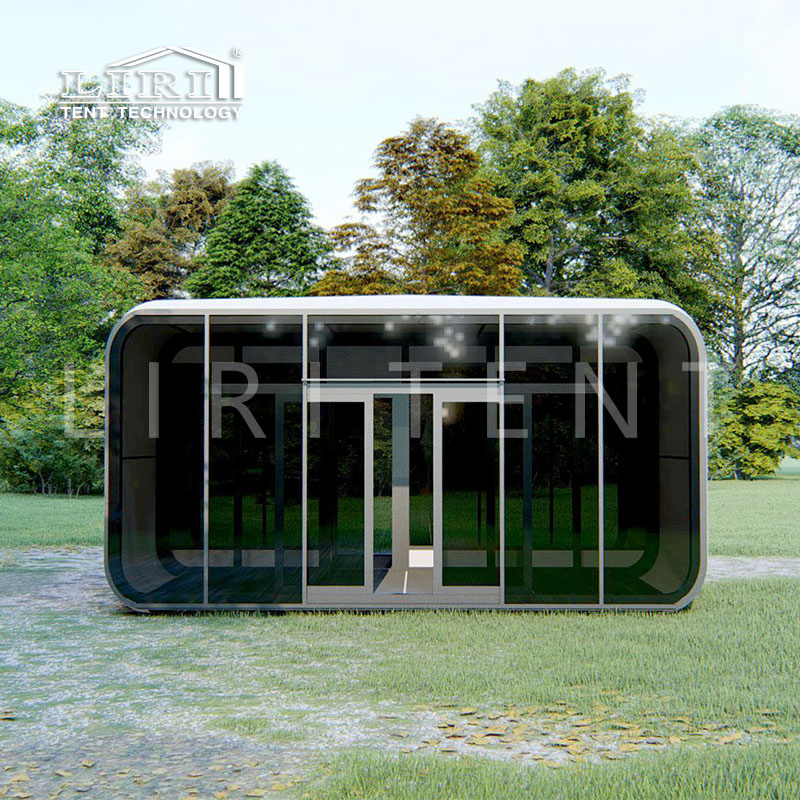 Outdoor Different Design White Capsule Box Glamping Tent for Bookshop and Library