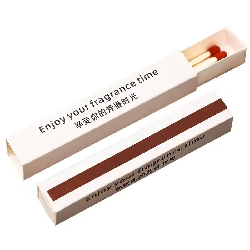 Customized Matches Boxes Professional Factory Low MOQ Customized Iridescent Paper Scented Long Matches