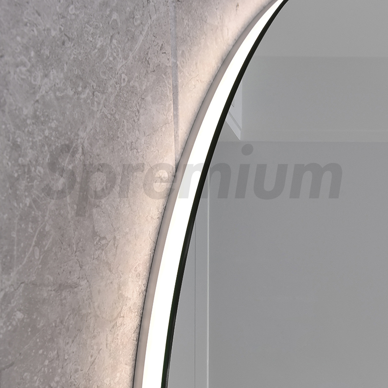 80cm Round LED Backlit Bathroom Mirror for Modern Homes