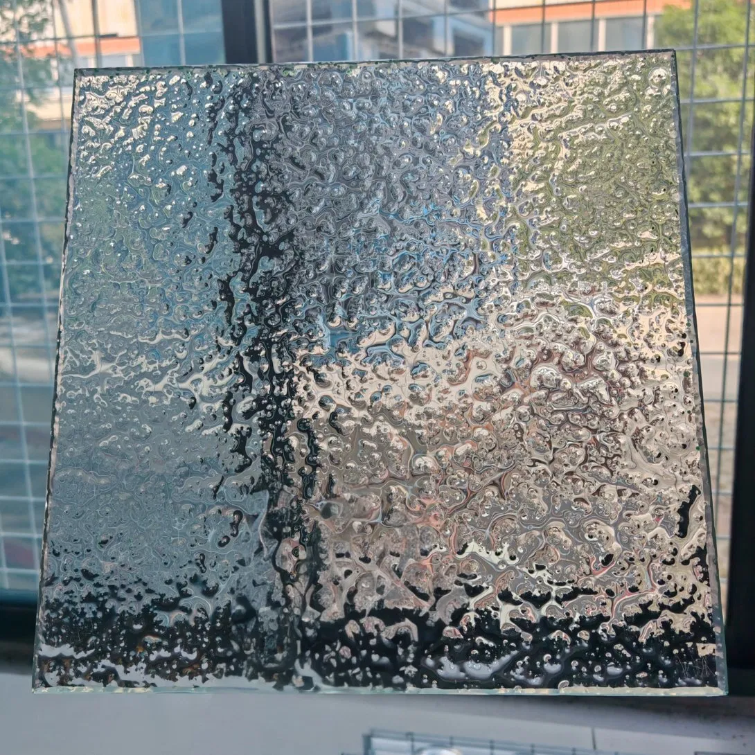 Ultra-White Clean Patterned Tempered Fused Glass for Spatial Decoration Artistic Partitions