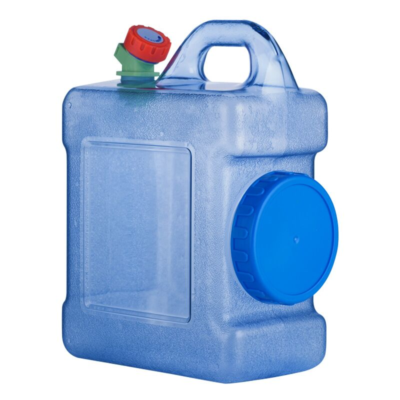 5L 12L 22L Food Grade Plastic PC Water Tank Square Barrel Outdoor Camping Water Bucket with Handle