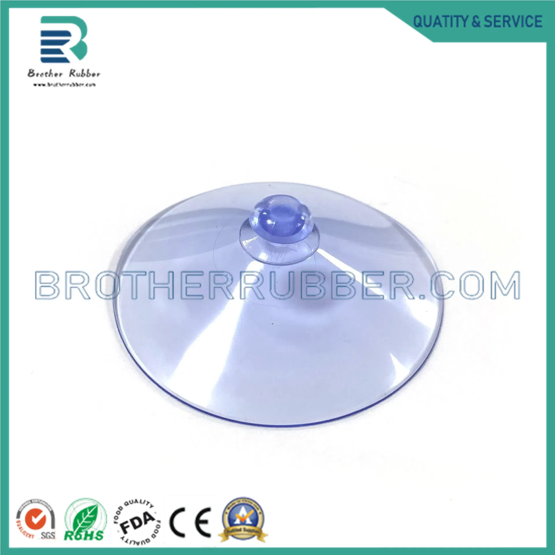 Transparent Mushroom-Shaped Suction Cup PVC Vacuum Perforated Suction Cup