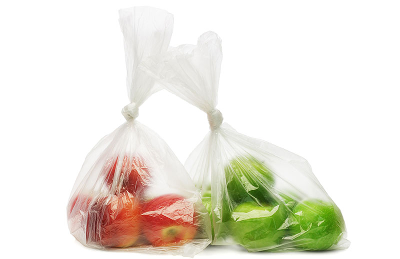 100% Biodegradable Clear Fruit Vegetable Plastic Produce Bags on Roll