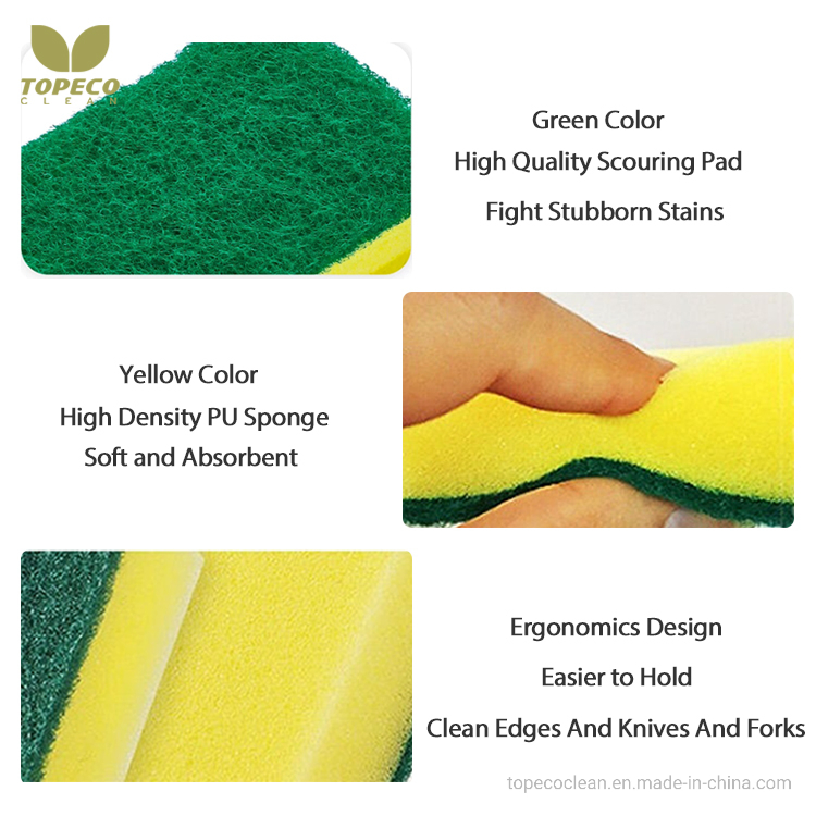 Topeco High Density Sponge Dishcloth Kitchen Household Sponge The Dishes