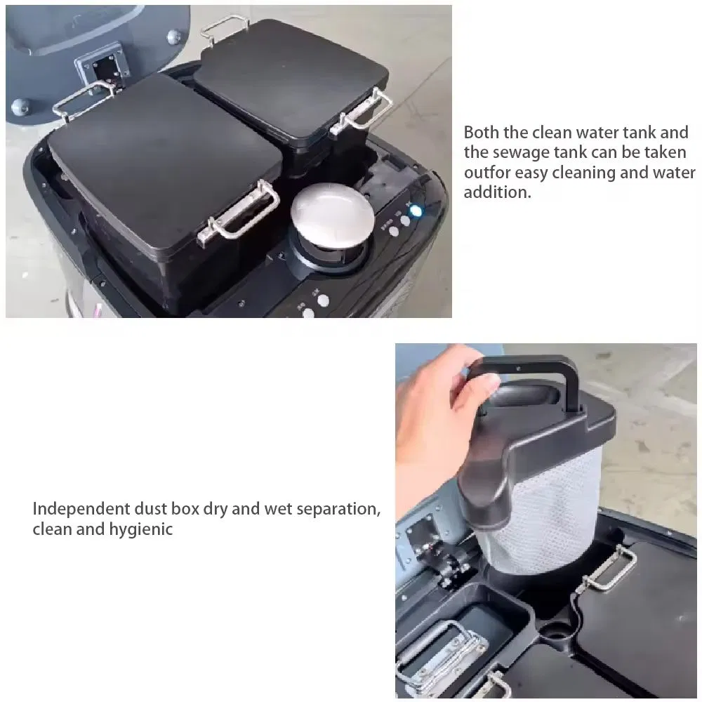 Self Cleaning Mopping Robot Floor Cleaning / Robot Carpet Shampooer / Robot Vacuum Cleaner