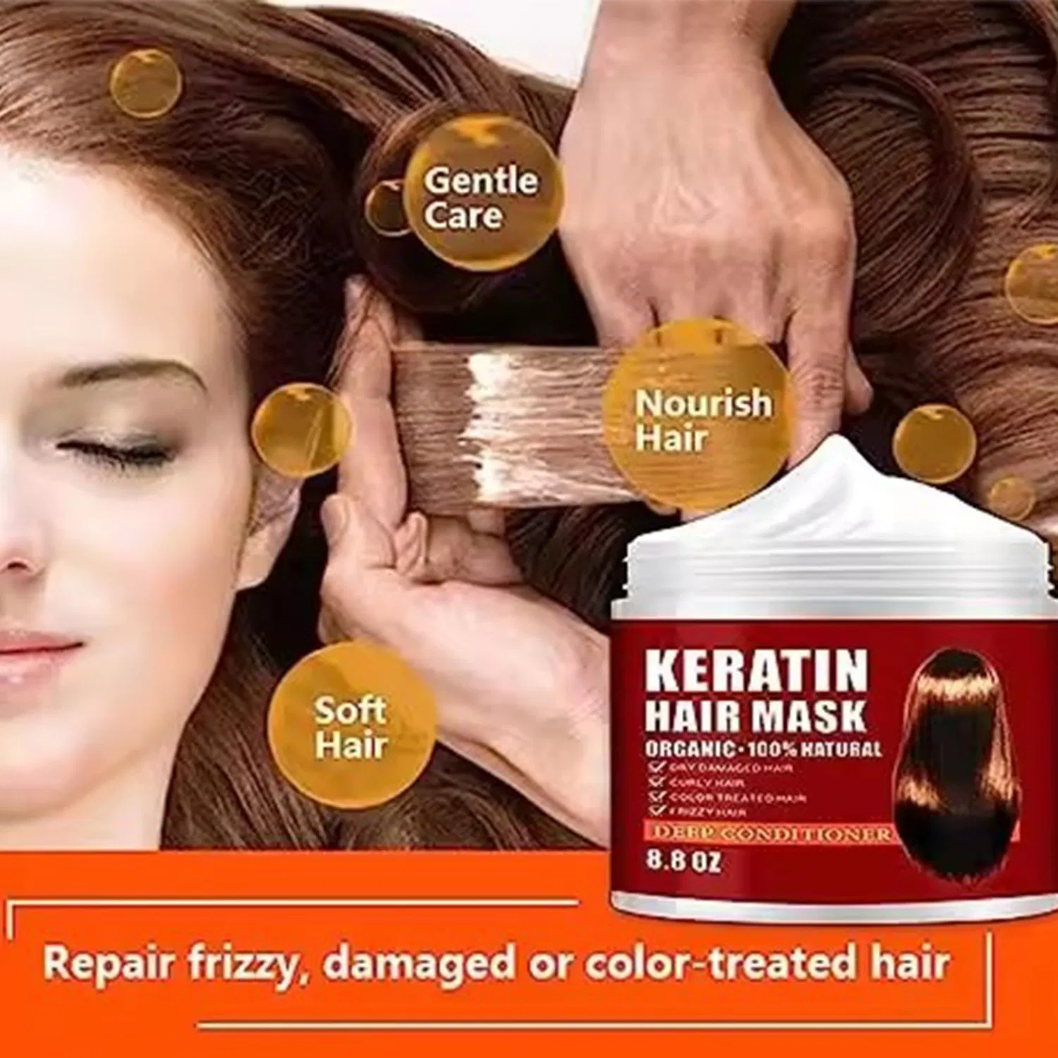 Private Label Hydrating Argan Oil Keratin Hair Mask