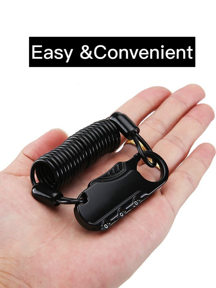 Helmet Lock Anti-Theft Fixed Bicycle Code Lock Mountain Bike Steel Wire Cable