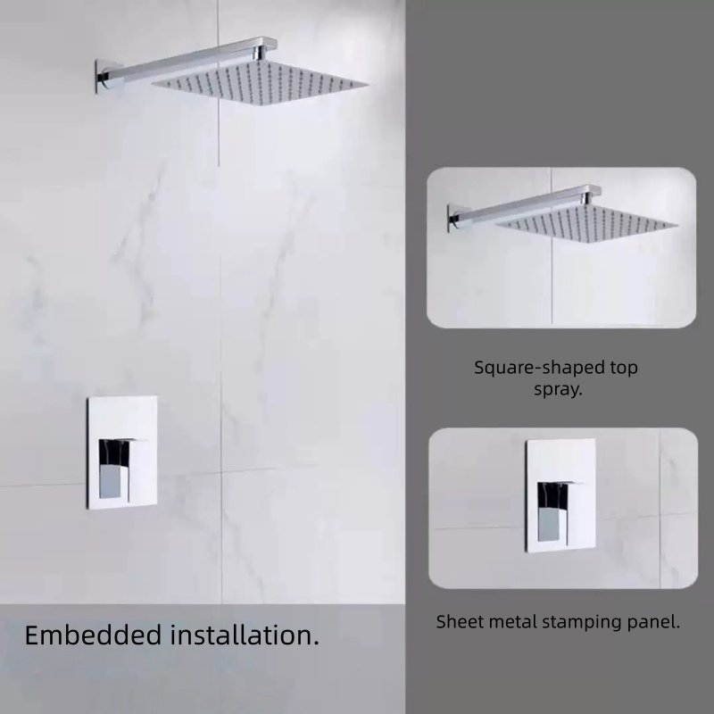 Встраиваемая душевая система с большим распылителем