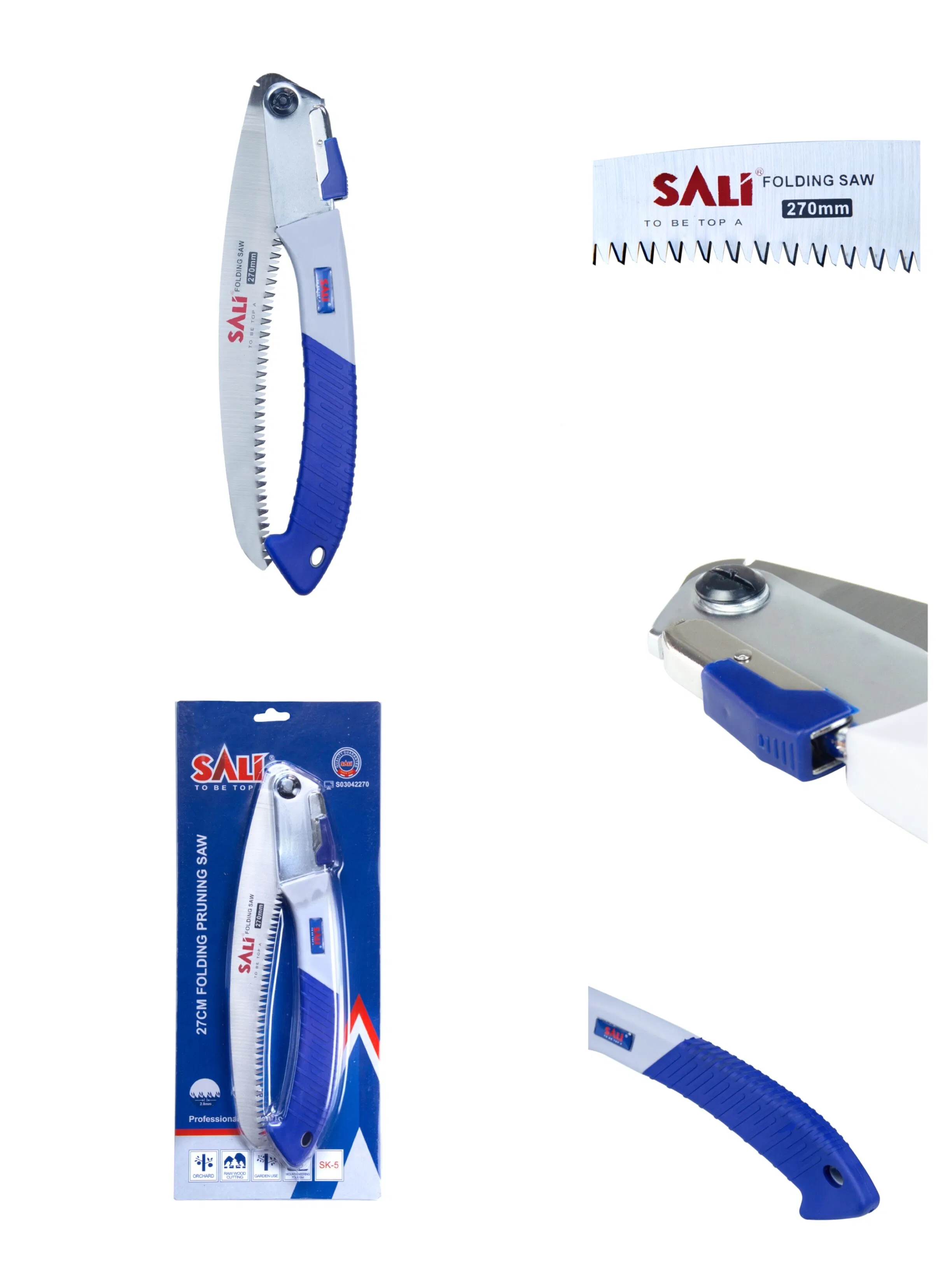 Sali 270mm 65#Mn Steel Professional Hand Tools Folding Pruning Saw