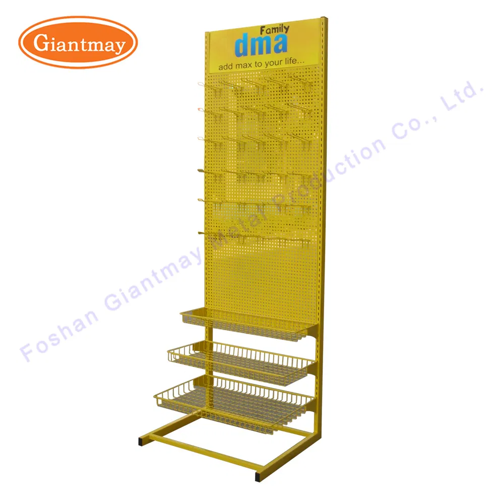 Metal Dog Collar Display Rack for Exhibitions with Printing Sticker