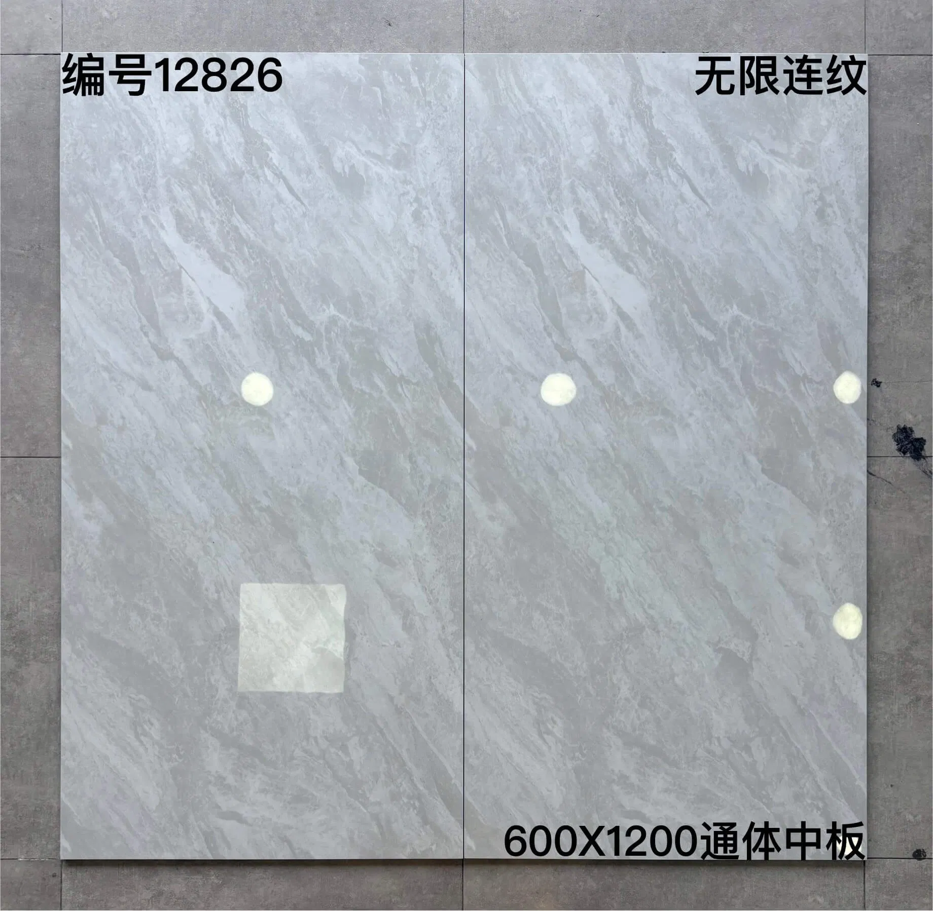 600X1200mm Polished Glazed Porcelain Marble Floor & Wall Tiles Acid-Resistant Antibacterial for External Walls and Rooms