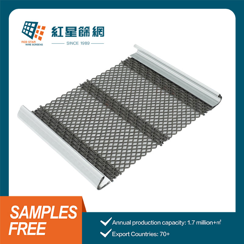 Anti-Blocking Mining Metal Vibrating Screen Mesh Manganese Steel Woven Mesh Quarry Screen Mesh
