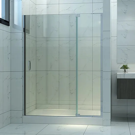 Elegant Sliding Shower Door with Tempered Glass for Modern Bathrooms
