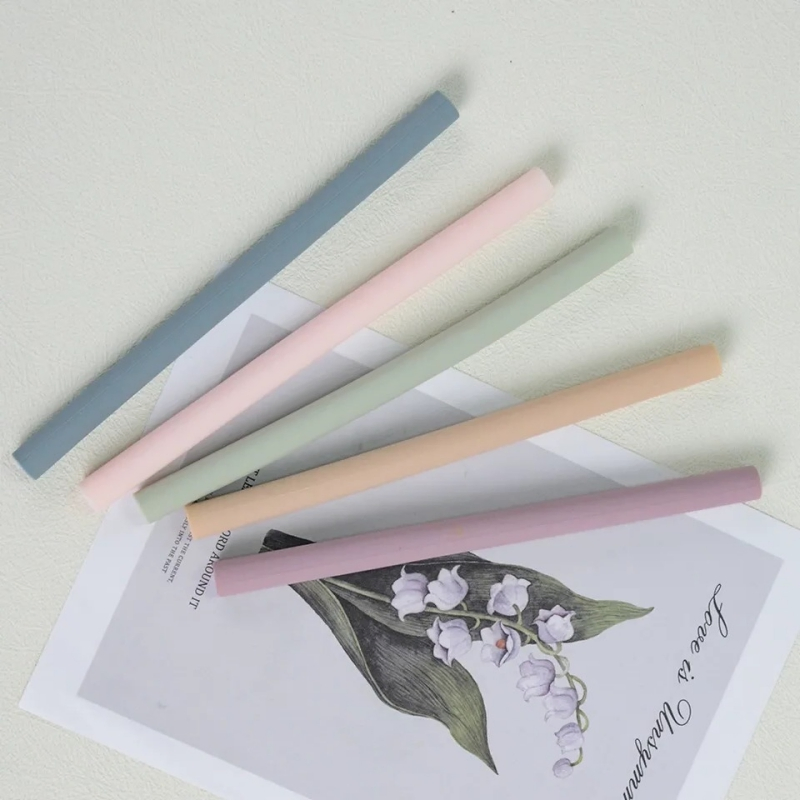 Food Grade Safety Environmentally Foldable Drinking Multi Color Silicone Straws