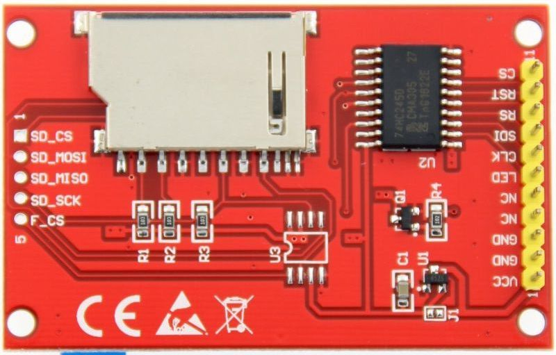 2.2inch 176X220 4-Wire Spi TFT LCD Module Driver Board Connect Arduino Uno and Mega2560