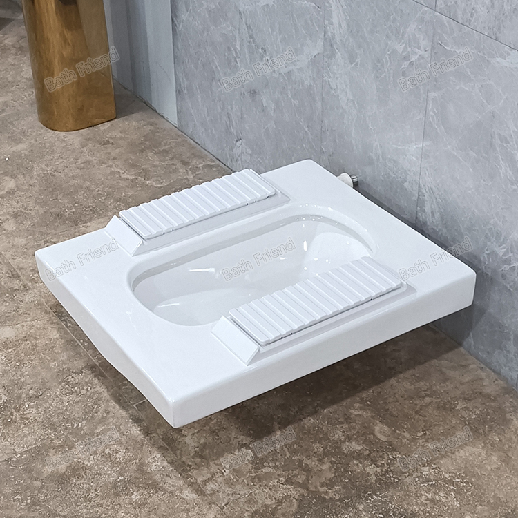 Public Project Best Choice Tankless Automatic Flush Ceramic Squat Toilet Squatting Pan