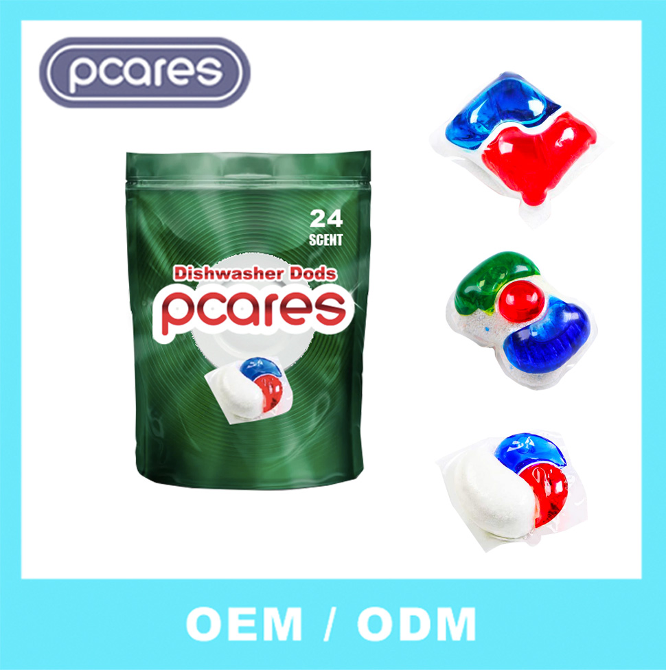OEM Dishwasher Capsules Finish Dishwasher Pods Commercial Dishwasher Enzyme Washing Dishwash Liquid All in 1 Pods