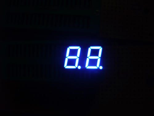 Customized 0.4" Digit Blue 7 Segment LED Display for Space Instruments