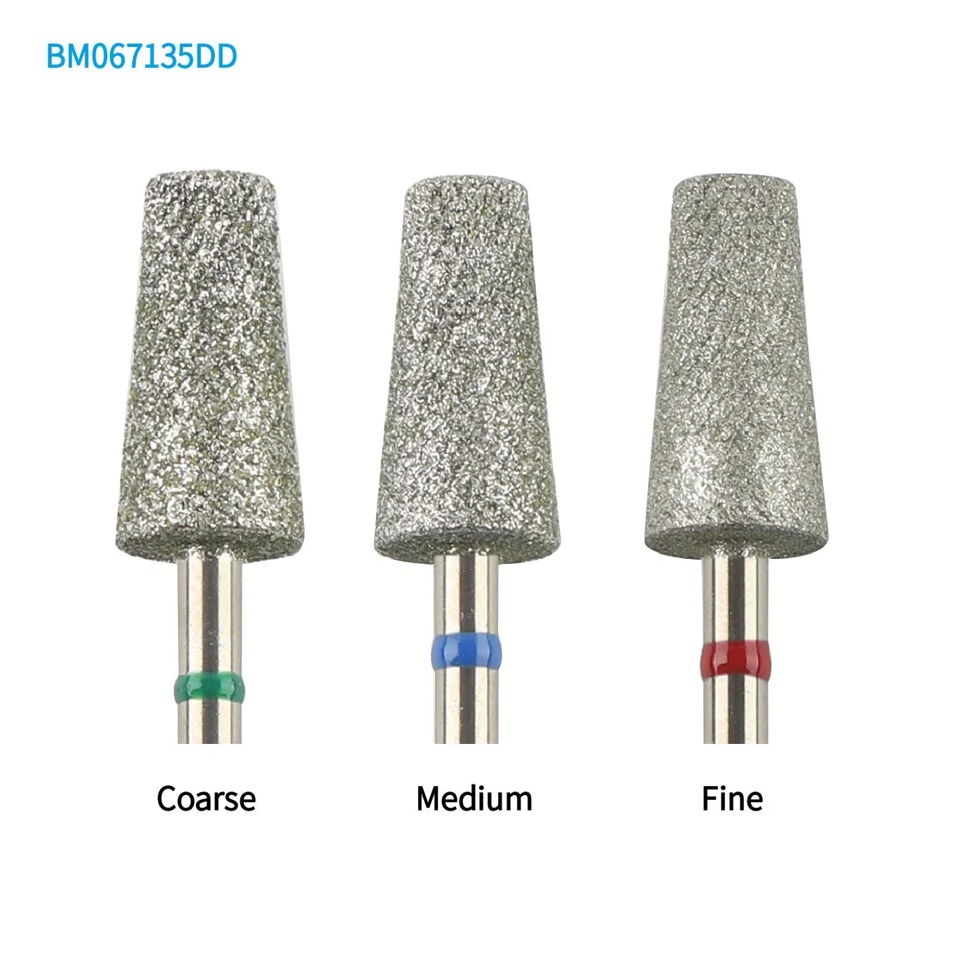 Chip Dust Clogging Free Knurling Head Electroplated Diamond Taper Barrel Nail Drill Bit