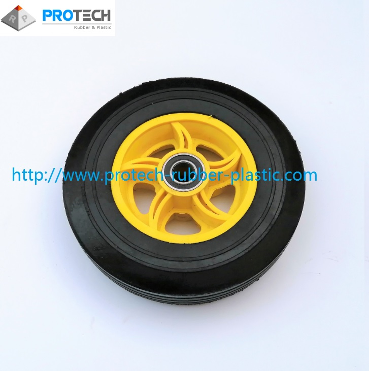 Flat Free PU Wheel Trolley Wheel Solid Rubber Flat Free