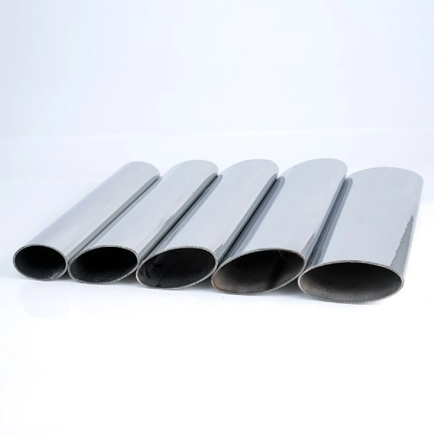 430 Brushed Stainless Steel Oval Pipe for Architectural Decoration