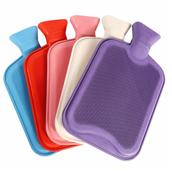 Colorful Rubber Hand Warmer Hot Water Bottle Reusable Hot Water Bag with Cover