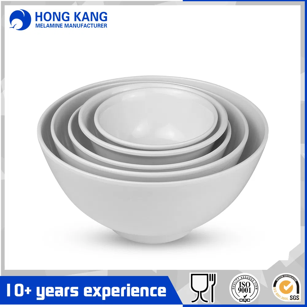 Durable Use Unicolor Melamine Food Container Salad Noodle Bowl