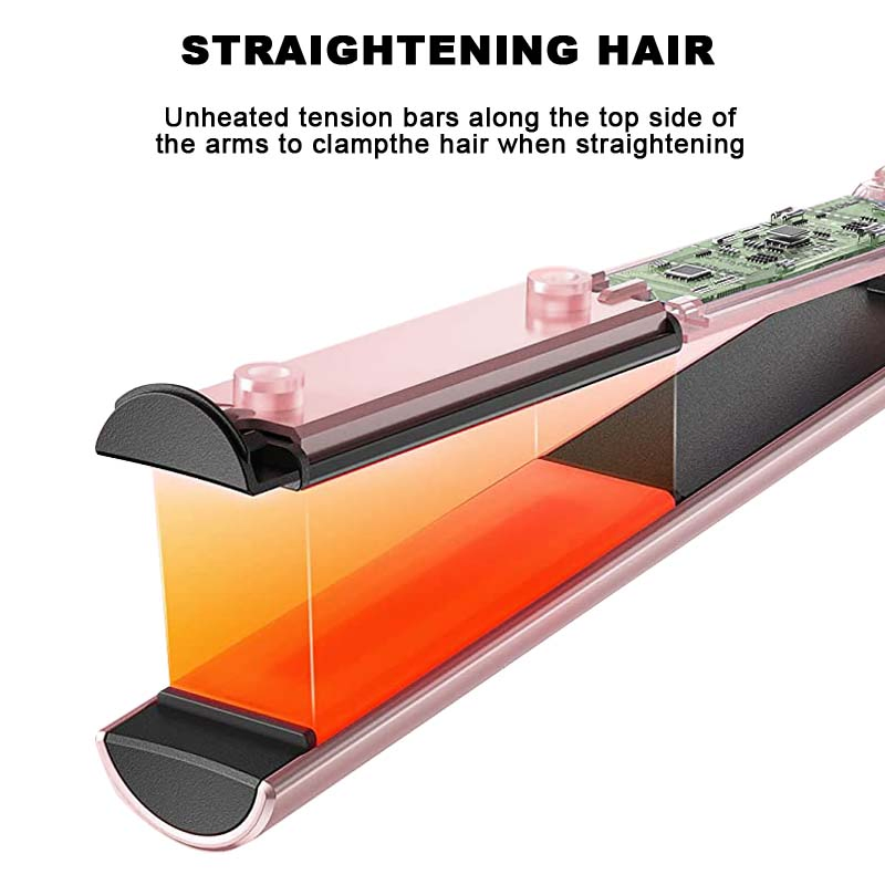 Advanced Ceramic Hair Straightener with LCD Touch Display for All Hair Types