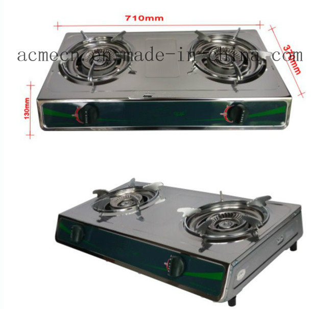 Energy-Saving Biogas Double Stove for Sale