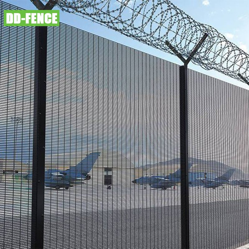 Powder Coated Galvanized 358 Anti Climb High Security Fence Panel for Industrial Commercial Residential Airport Boundary Railway Power Station