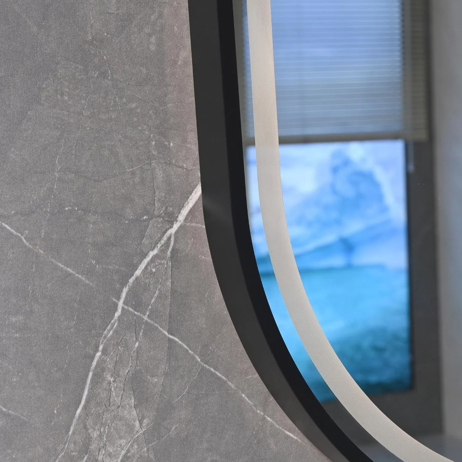 Anti-Fog Racetrack 50X80 Heavy-Duty Waterproof Bathroom Vanity Mirror