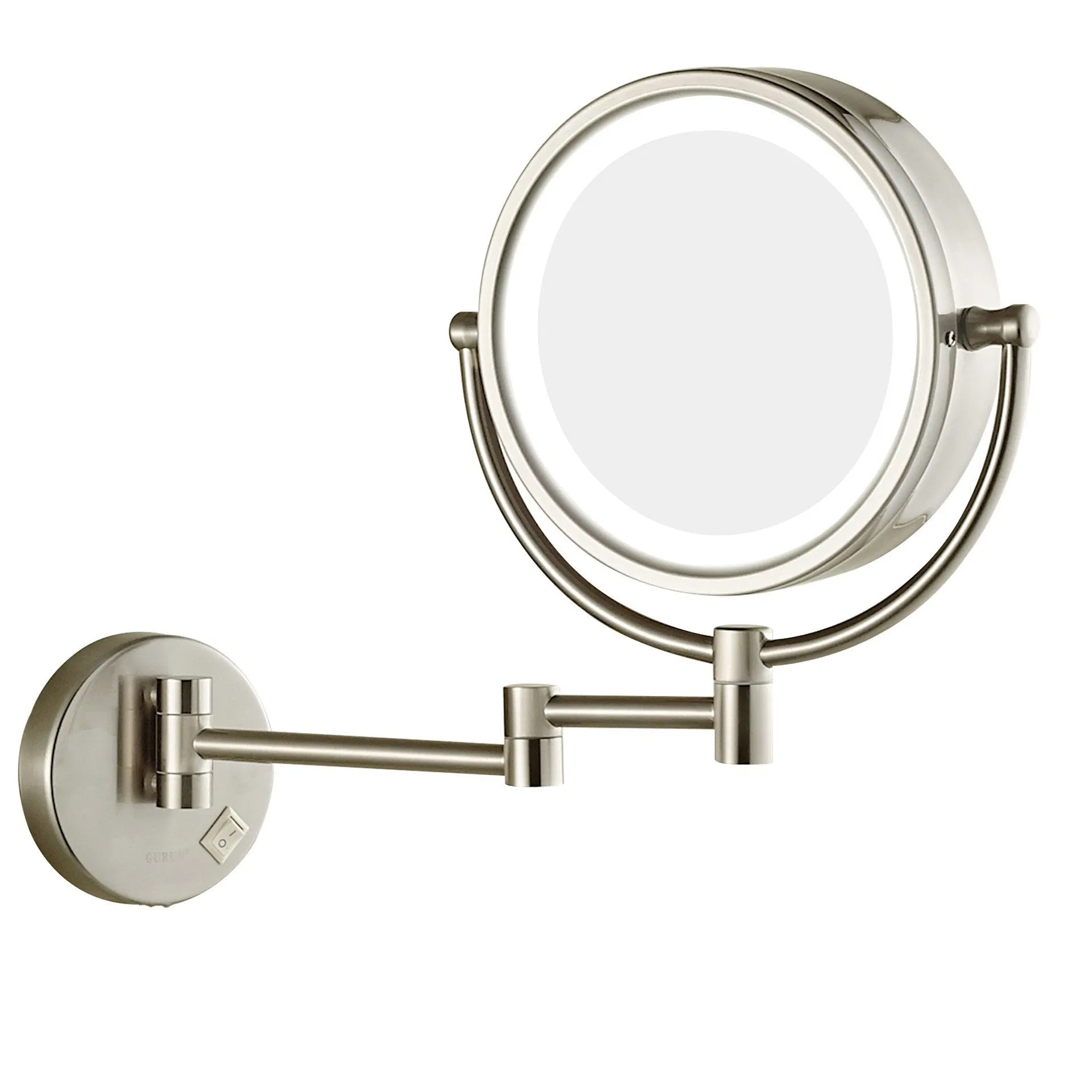 Adjustable LED Vanity Makeup Mirror with Simple Style for Makeup Professionals