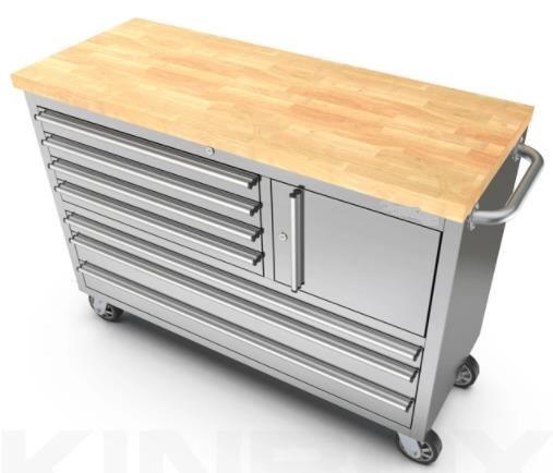 Junmao 48 Inch 7-Drawers Stainless Steel