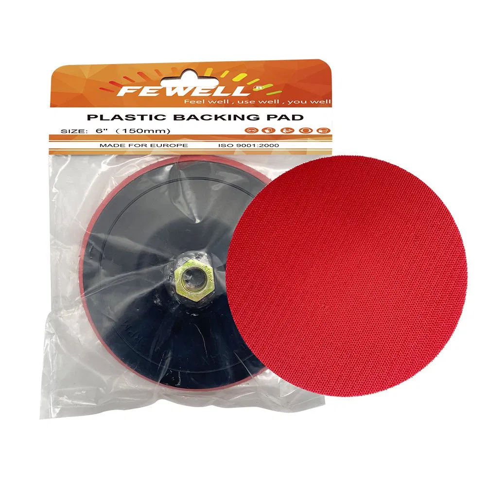 6inch 150mm M14 Hook and Loop Holder Thicken Plastic Backing Pads for Polishing Pads