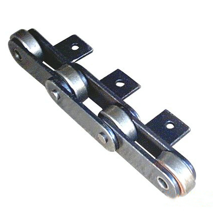 ISO DIN Standard Carbon Steel Pitch 100mm M Series Conveyor Roller Chain with Attachments
