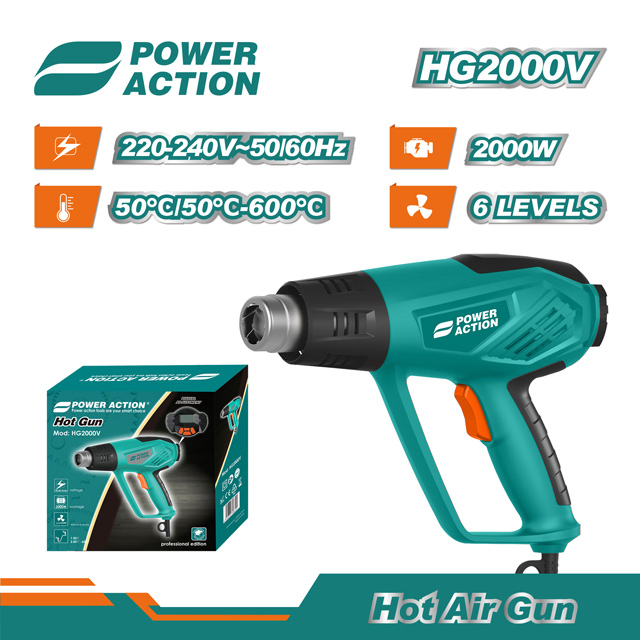 Power Action Electric Hand Hold Plastic PVC Hot Air Gun