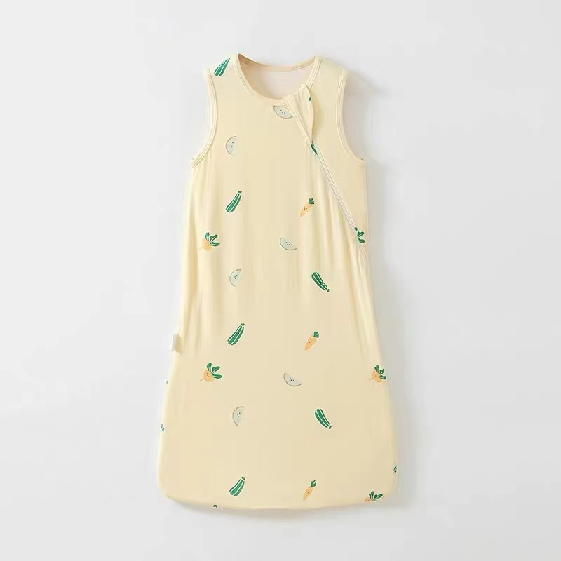 Whole Sale Bamboo Viscose Zipper Baby Sleeping Bag Sleeveless Baby Sleep Sack Soft Baby Bunting Bag for Summer