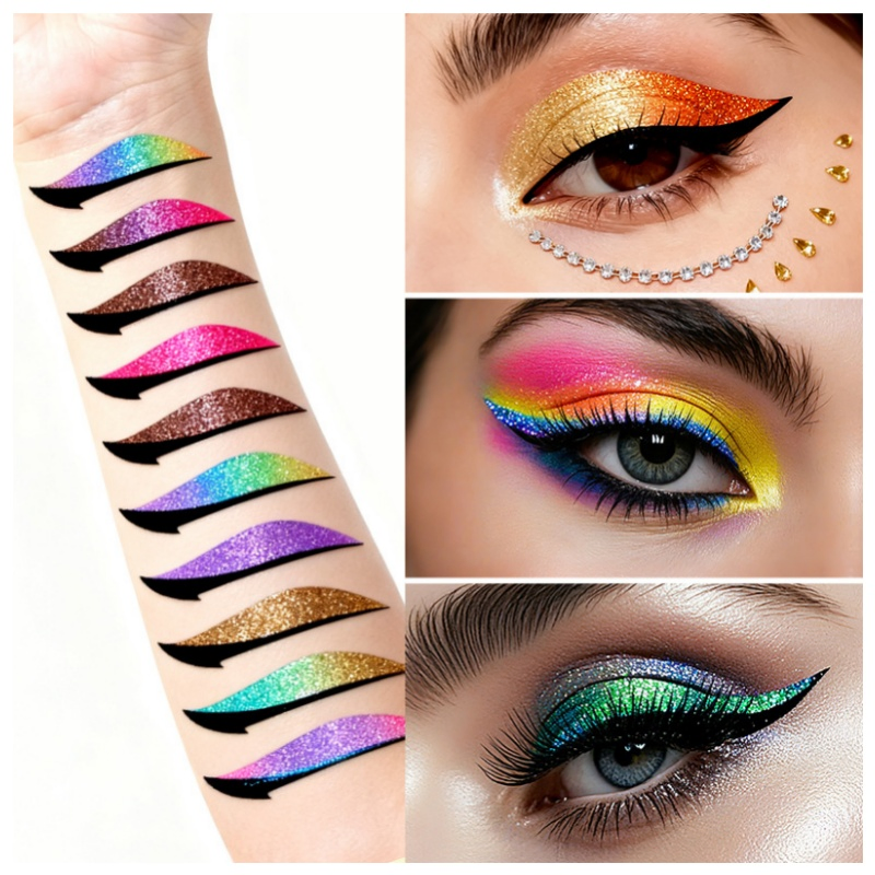 Hot Sale Lazy Eye Shadow Eyelash Patch, 2-in-1 Eye Makeup Sticker